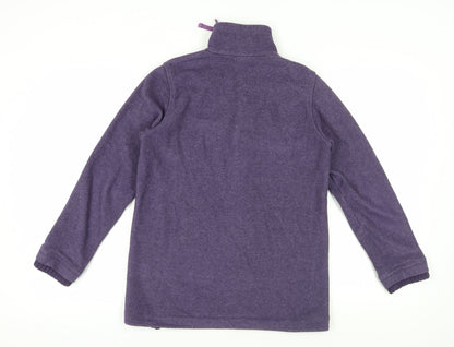 Purple Joie de Vivre Fleece 1/2 Zip Sweatshirt