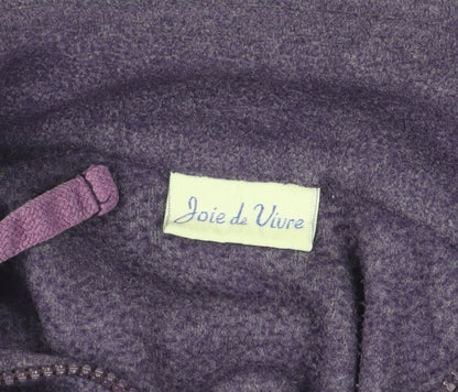 Purple Joie de Vivre Fleece 1/2 Zip Sweatshirt
