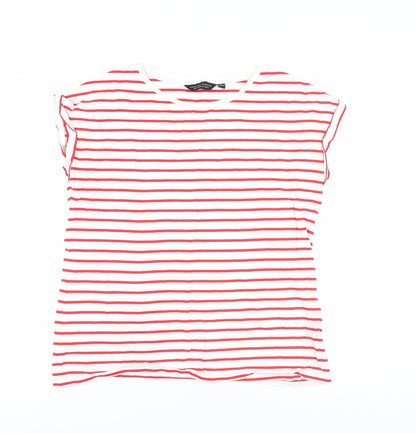 Womens UK Size 14 Dorothy Perkins Red Basic T-Shirt