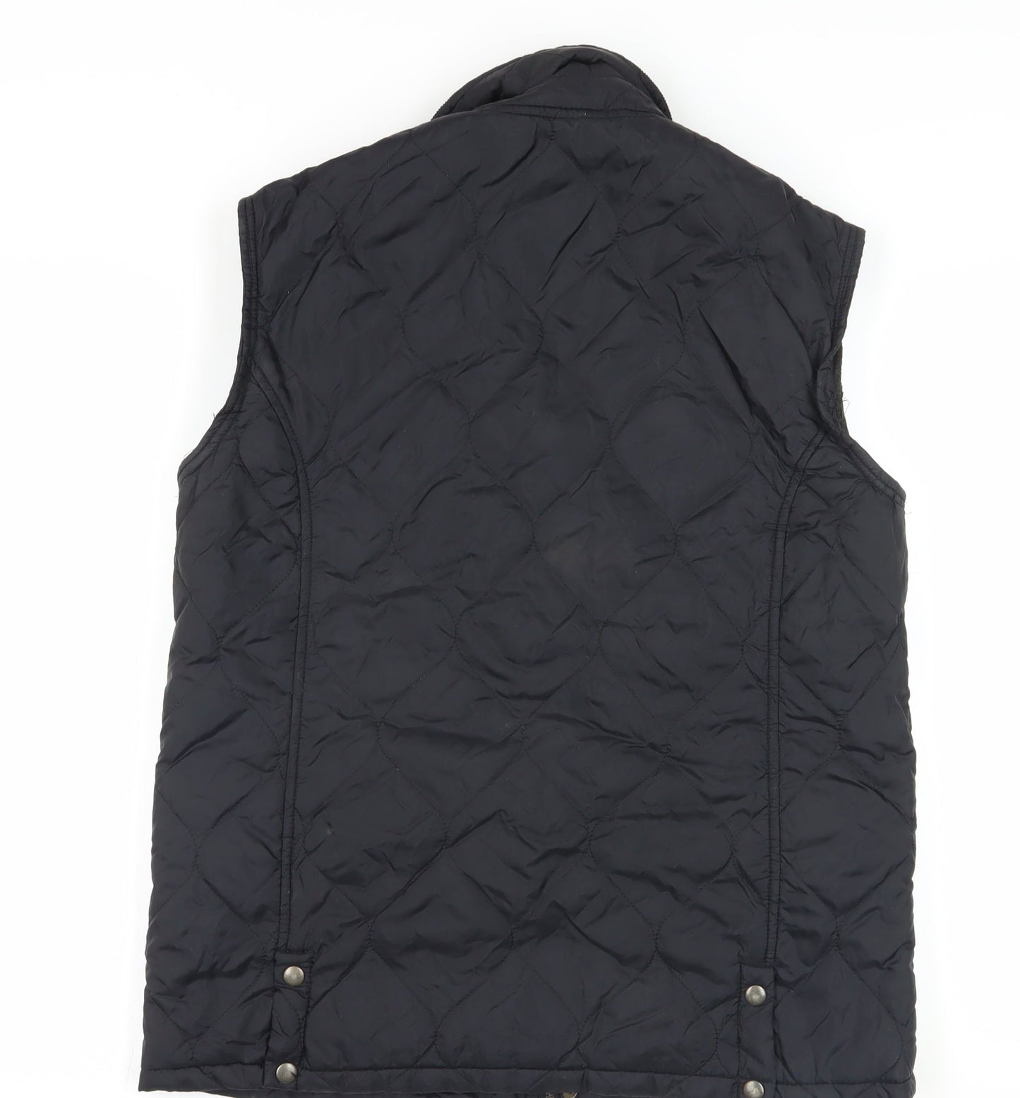 Mens UK Size M Topman Black Quilted Coat