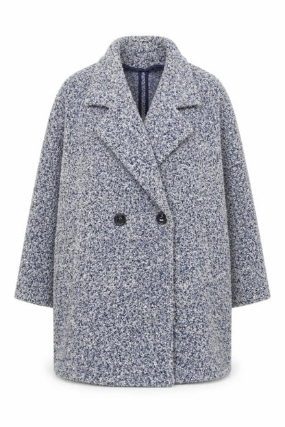 Next Blue Polyester Mid-Length Overcoat Size 20