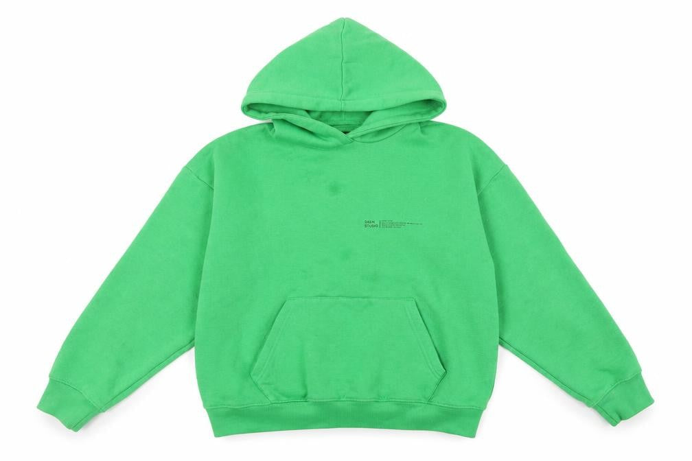Womens UK Size XS Boohoo Green Pullover Hoodie