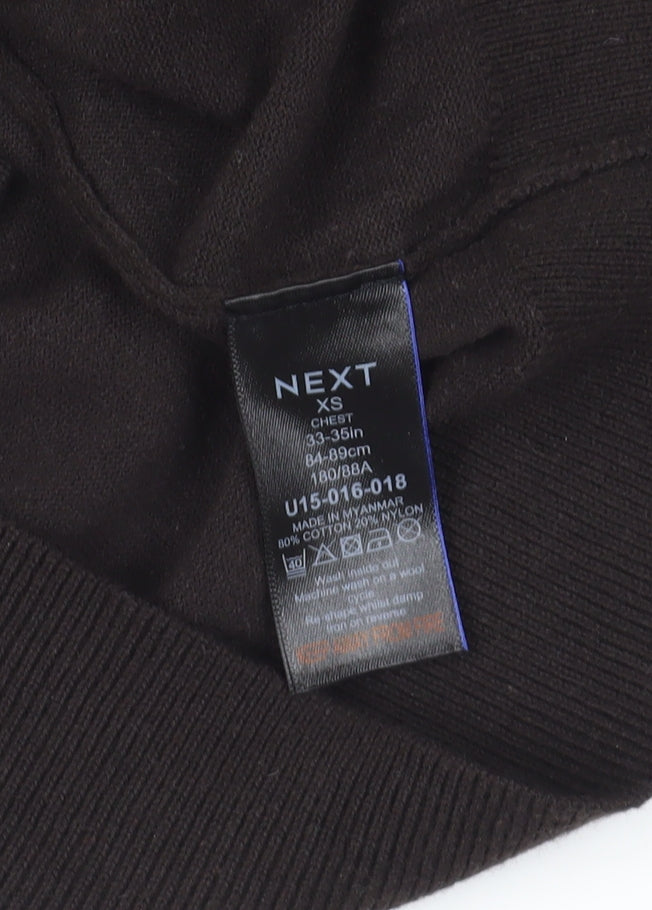 Womens UK Size XS NEXT Black Pullover Jumper
