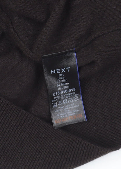 Womens UK Size XS NEXT Black Pullover Jumper
