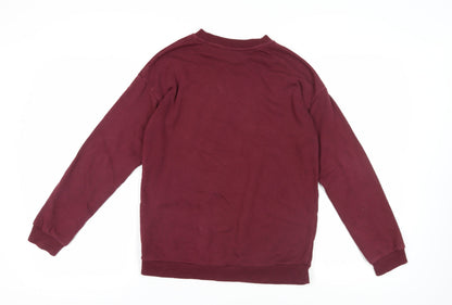 H&M Red Graphic Print Girls Sweatshirt 12-13 Years