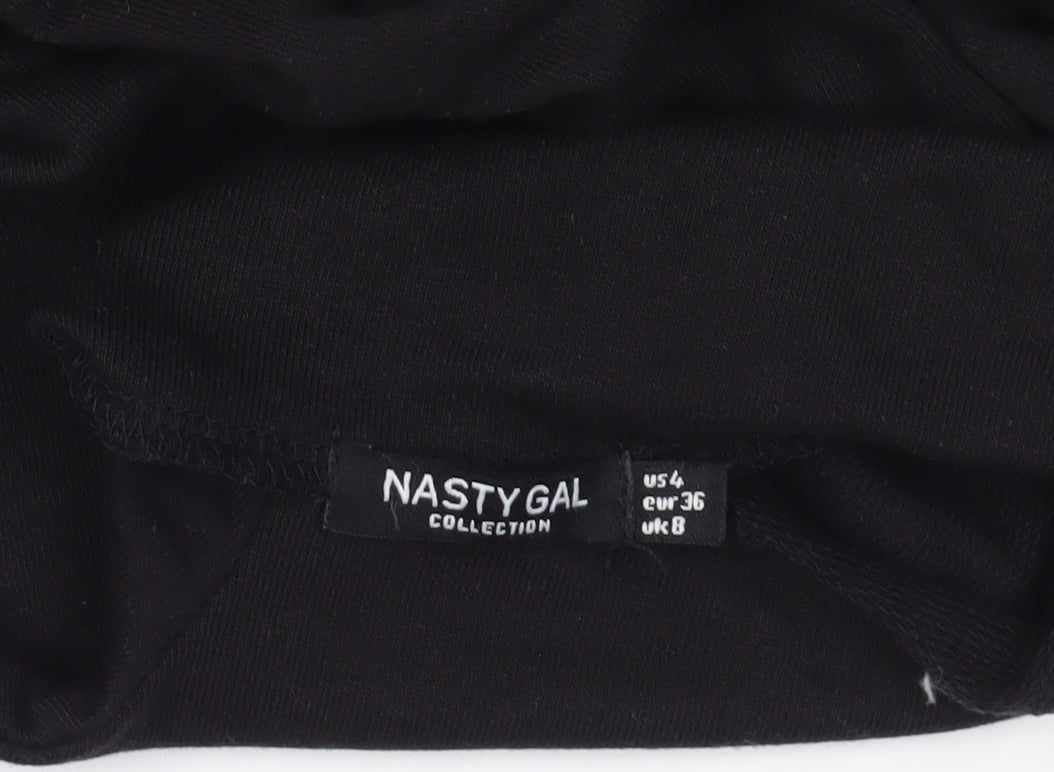 Black Nasty Gal Pullover Sweatshirt Size 8