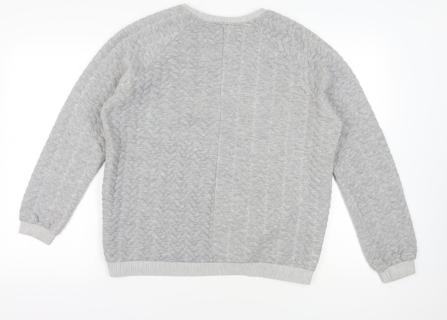 Womens UK Size M Pull & Bear Grey Pullover Sweatshirt