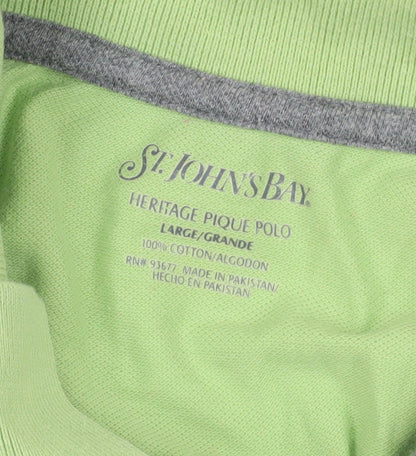 St. John's Bay Green Cotton Polo - Large