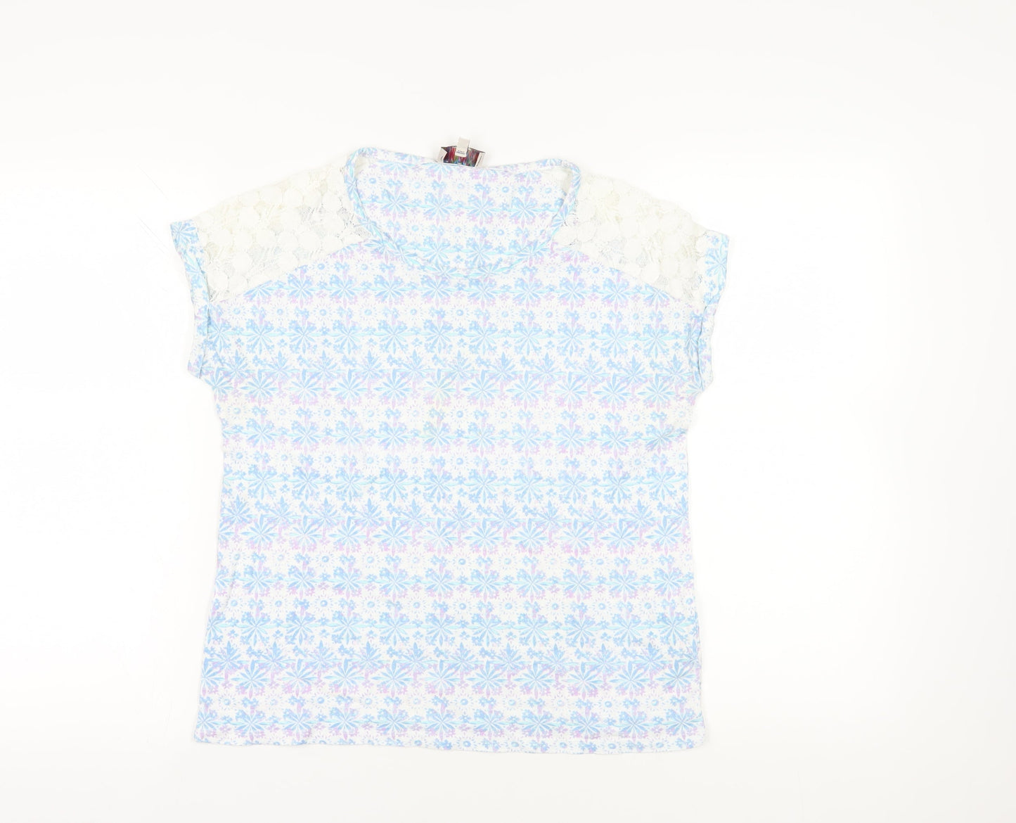 Womens UK Size 12 Marks and Spencer Multicoloured Basic T-Shirt
