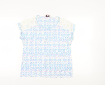Womens UK Size 12 Marks and Spencer Multicoloured Basic T-Shirt
