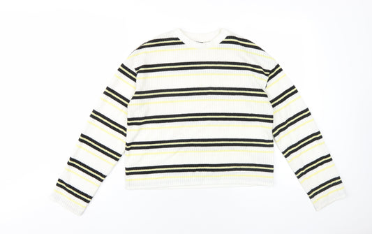 Womens UK Size S H&M White Basic T-Shirt