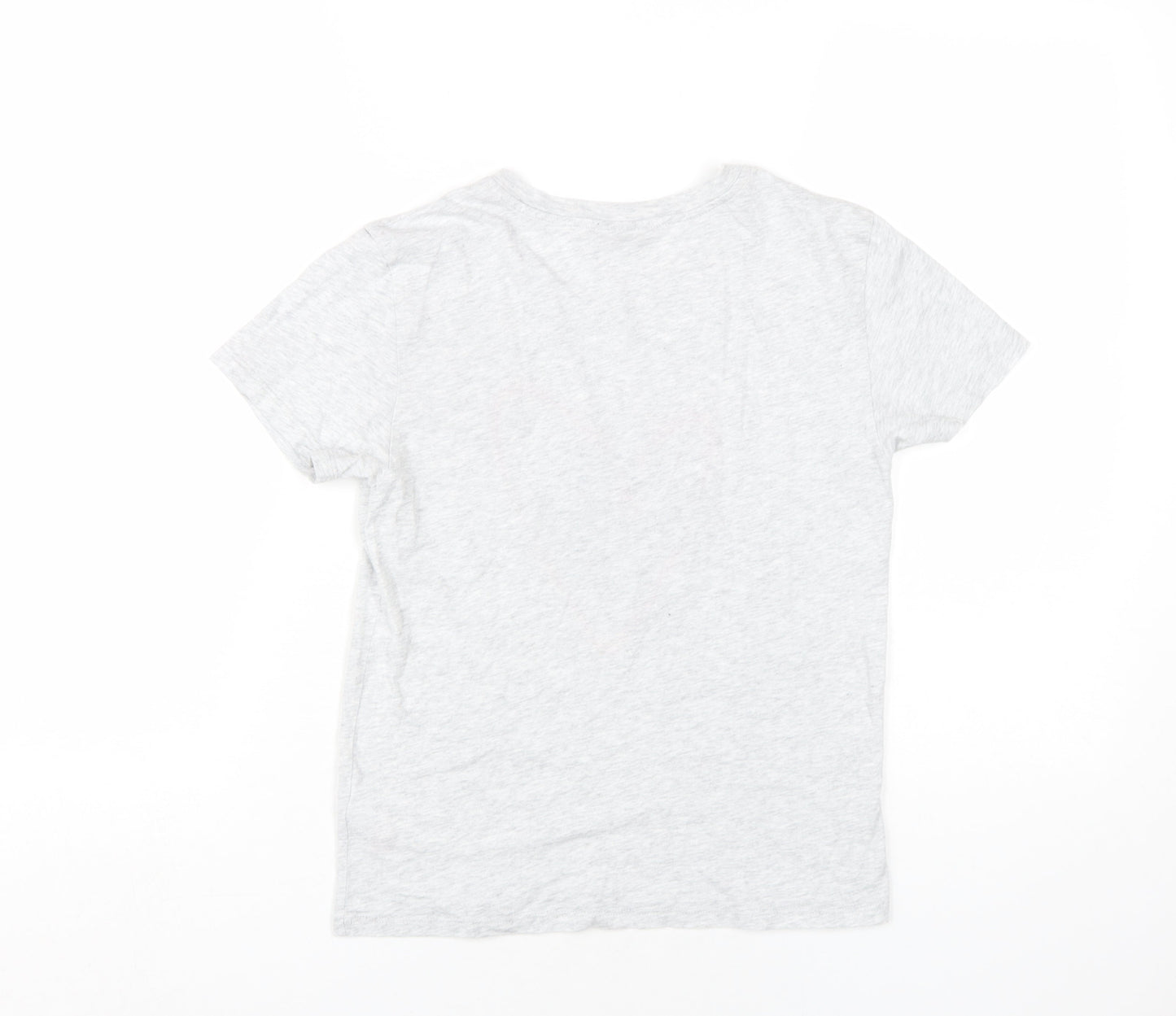 Womens UK Size 10 Topshop Grey Basic T-Shirt