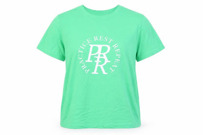 Womens UK Size M H&M Green Basic T-Shirt