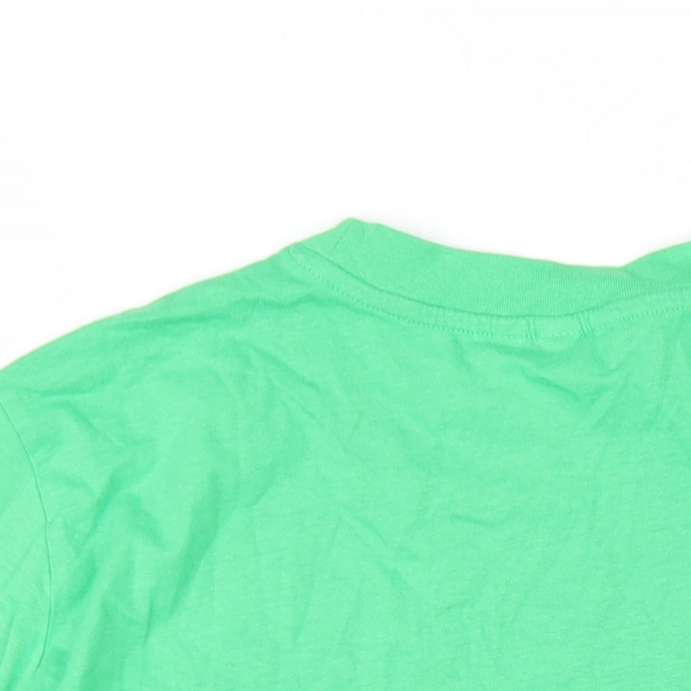 Womens UK Size M H&M Green Basic T-Shirt