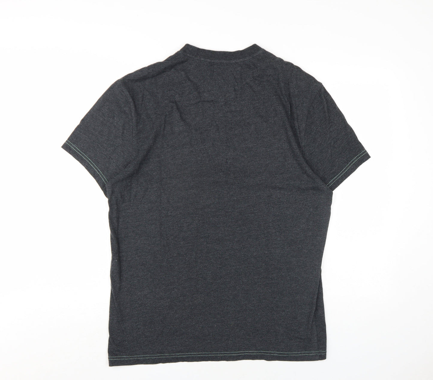 Cyclefest Mens Grey Cotton T-Shirt Size L Round Neck - Isle of Man Cyclefest