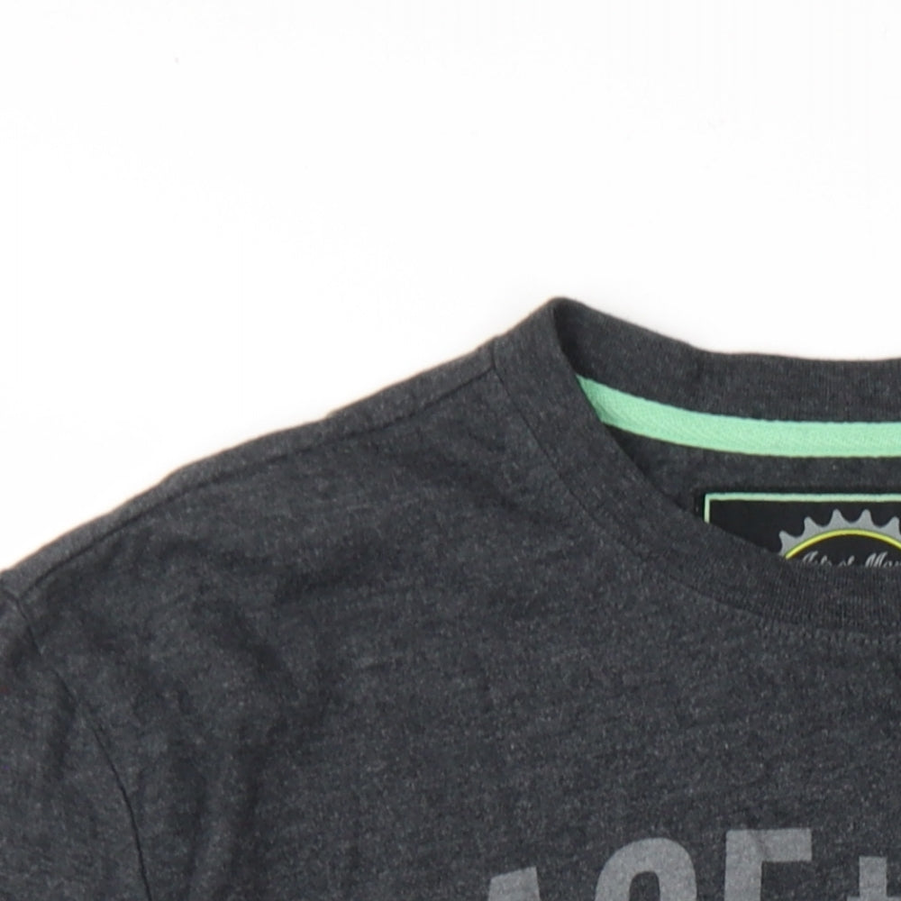 Cyclefest Mens Grey Cotton T-Shirt Size L Round Neck - Isle of Man Cyclefest