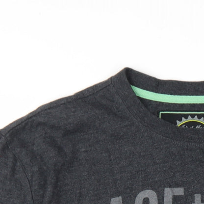 Cyclefest Mens Grey Cotton T-Shirt Size L Round Neck - Isle of Man Cyclefest