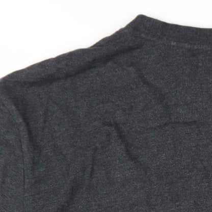 Cyclefest Mens Grey Cotton T-Shirt Size L Round Neck - Isle of Man Cyclefest