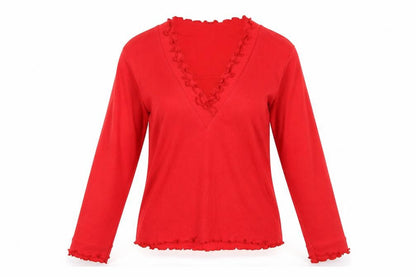 Womens UK Size 12 Emreco Red Basic T-Shirt