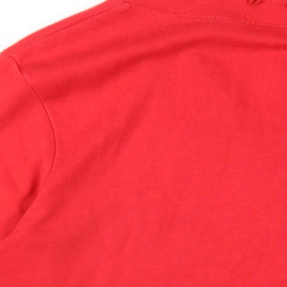 Womens UK Size 12 Emreco Red Basic T-Shirt