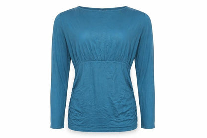 Womens UK Size S JoJo Maman Bébé Blue Basic T-Shirt