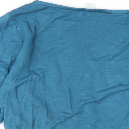 Womens UK Size S JoJo Maman Bébé Blue Basic T-Shirt