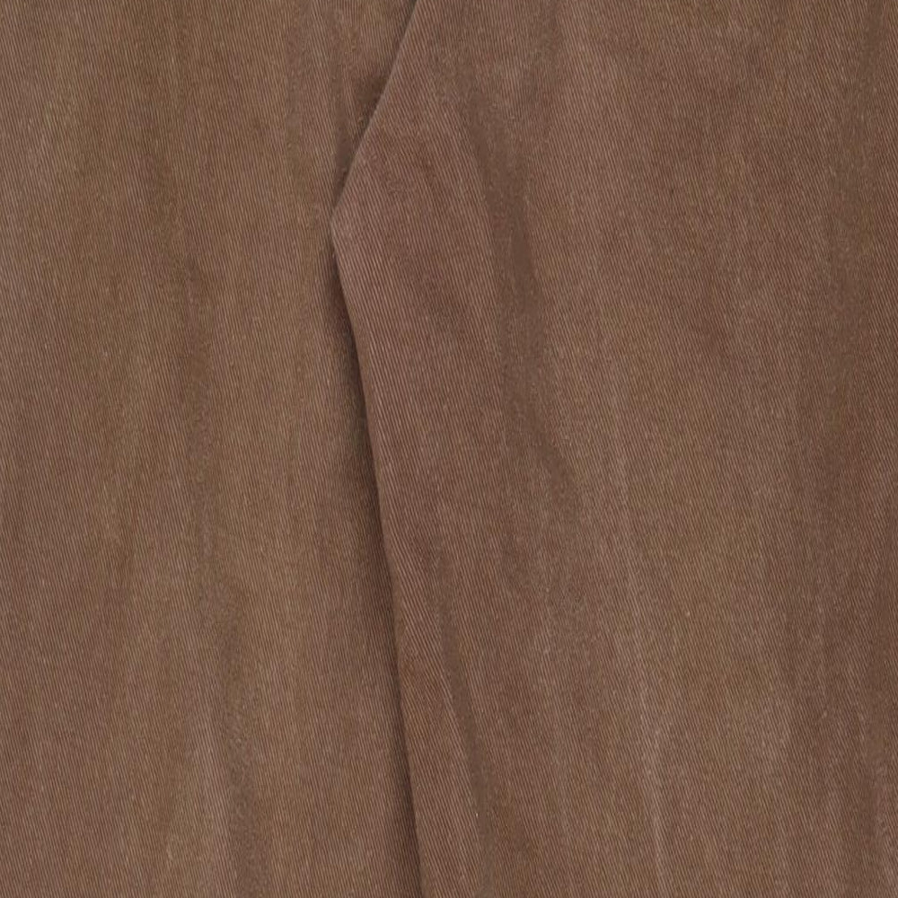 Motel Womens Brown Cotton Straight Jeans Size XS L30 in Regular Zip