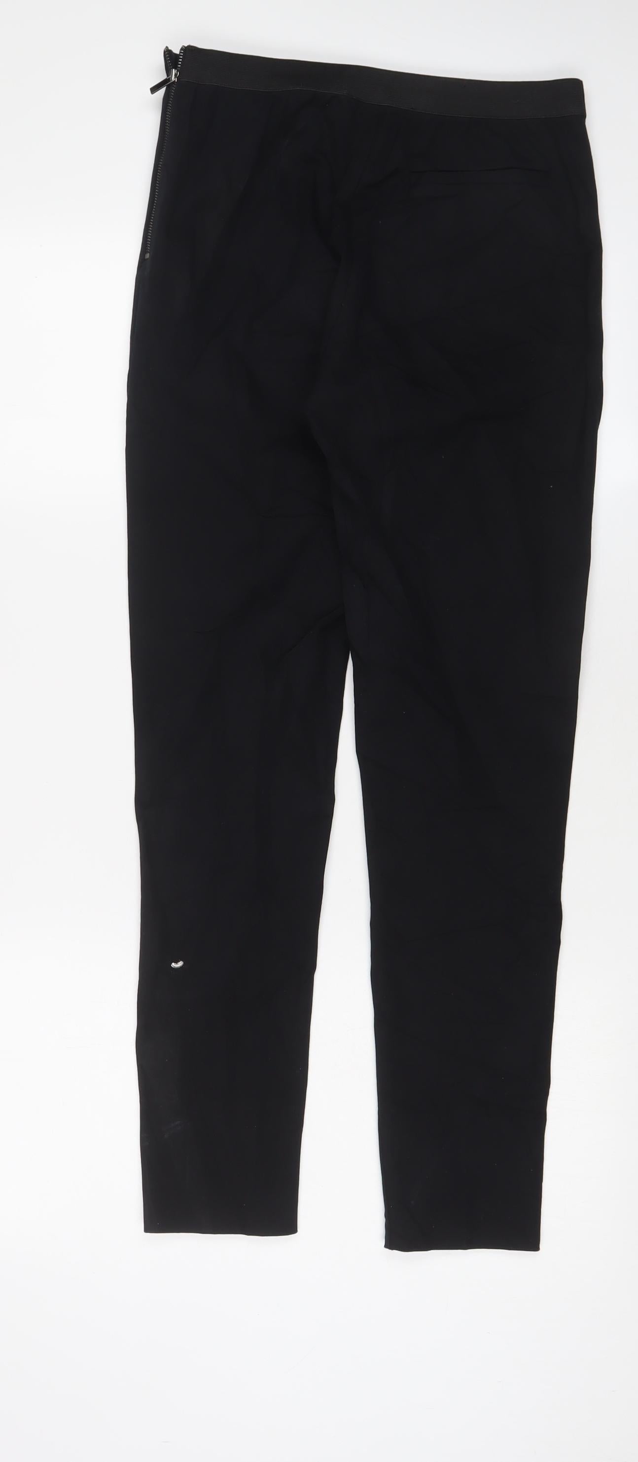Womens UK Size 10 French Connection Regular Fit  Black Trousers