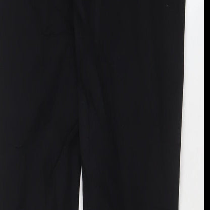 Womens UK Size 10 French Connection Regular Fit  Black Trousers