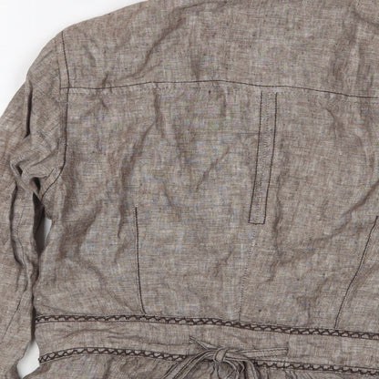 RJR.John Rocha Womens Brown Jacket Size 8 Button