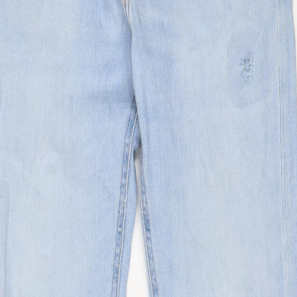 Lee Womens Blue Cotton Skinny Jeans Size 31 in L34 in Regular Zip