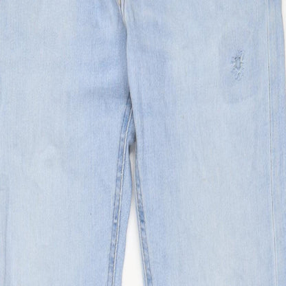 Lee Womens Blue Cotton Skinny Jeans Size 31 in L34 in Regular Zip