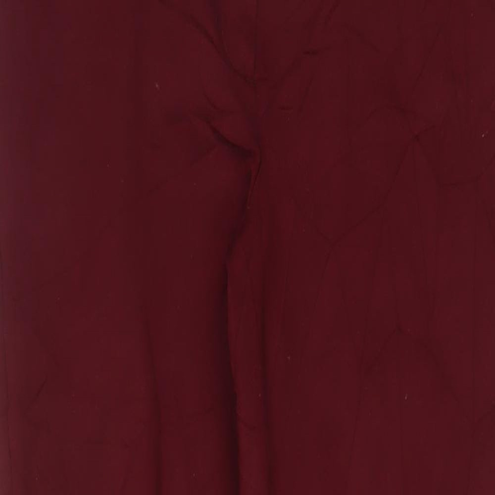 Womens UK Size 14 Lands' End Regular Fit  Red Trousers