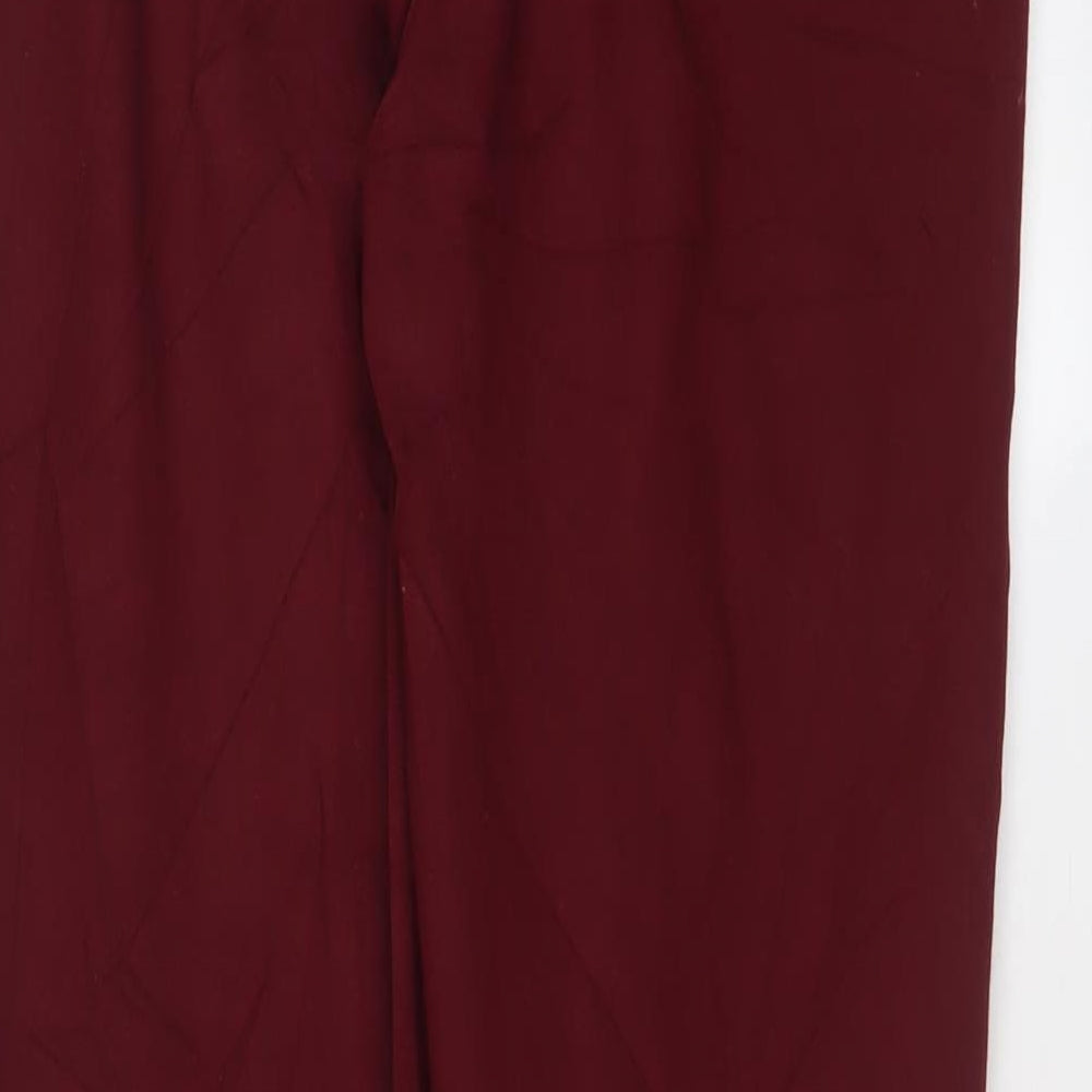 Womens UK Size 14 Lands' End Regular Fit  Red Trousers
