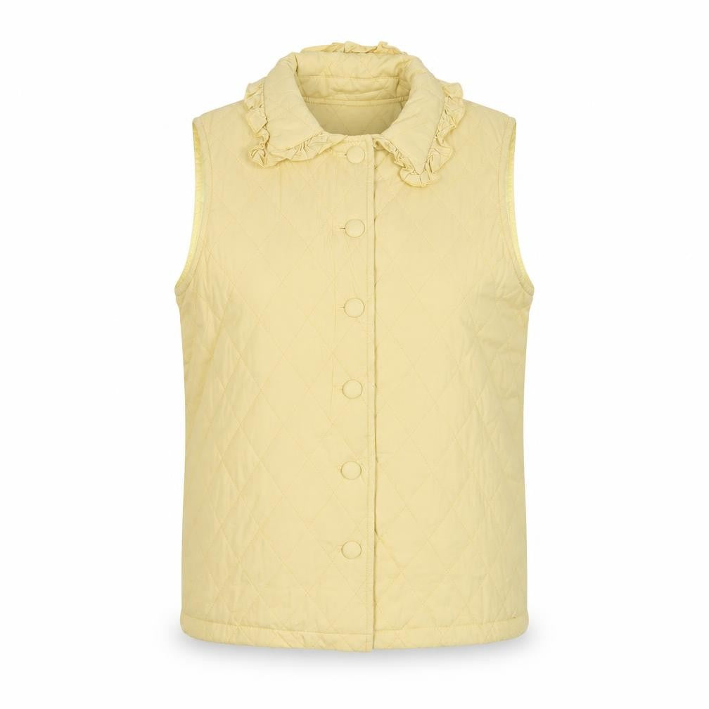 Womens UK Size 8 Daisy Street Yellow Gilet