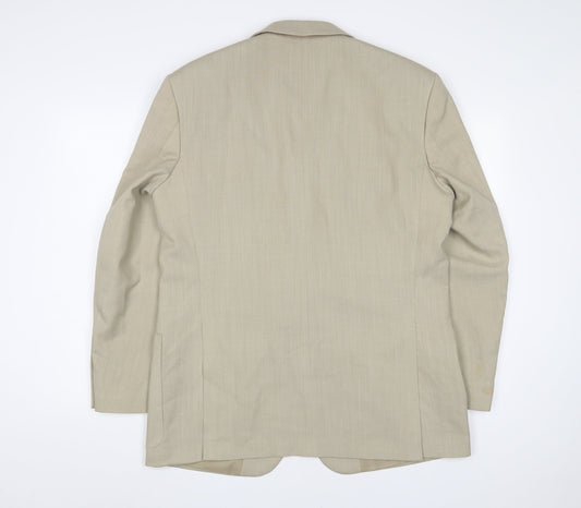 Mens UK Size 40 Wellington Regular Beige Suit Jacket