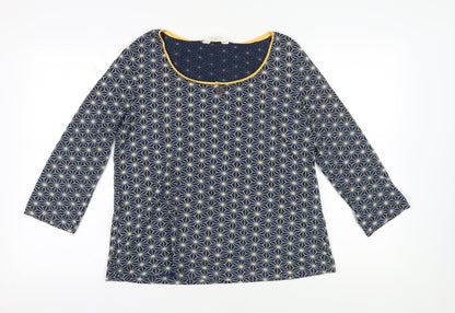 Womens UK Size 14 Nomads Blue Basic Blouse