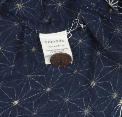 Womens UK Size 14 Nomads Blue Basic Blouse