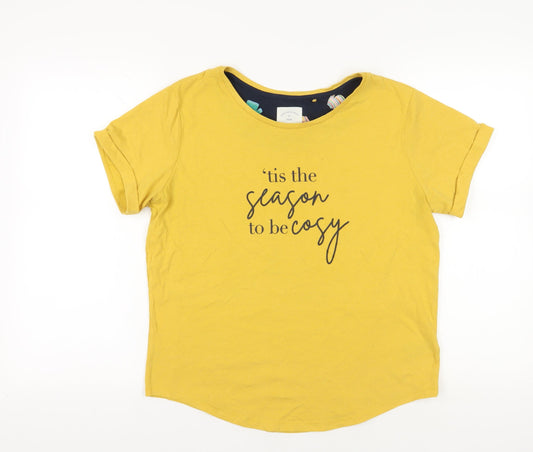Womens UK Size M Next Yellow Basic T-Shirt