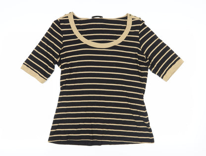 Womens UK Size 16 Marks and Spencer Black Basic T-Shirt
