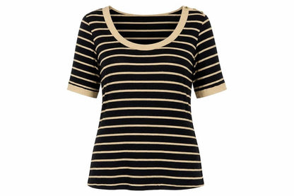 Womens UK Size 16 Marks and Spencer Black Basic T-Shirt