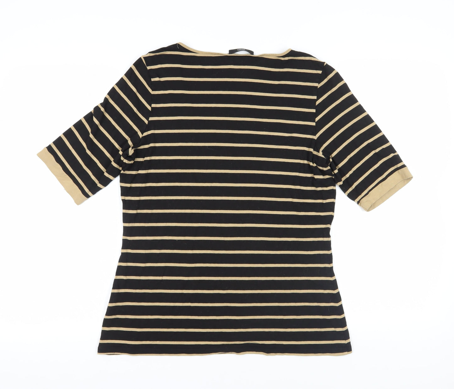 Womens UK Size 16 Marks and Spencer Black Basic T-Shirt
