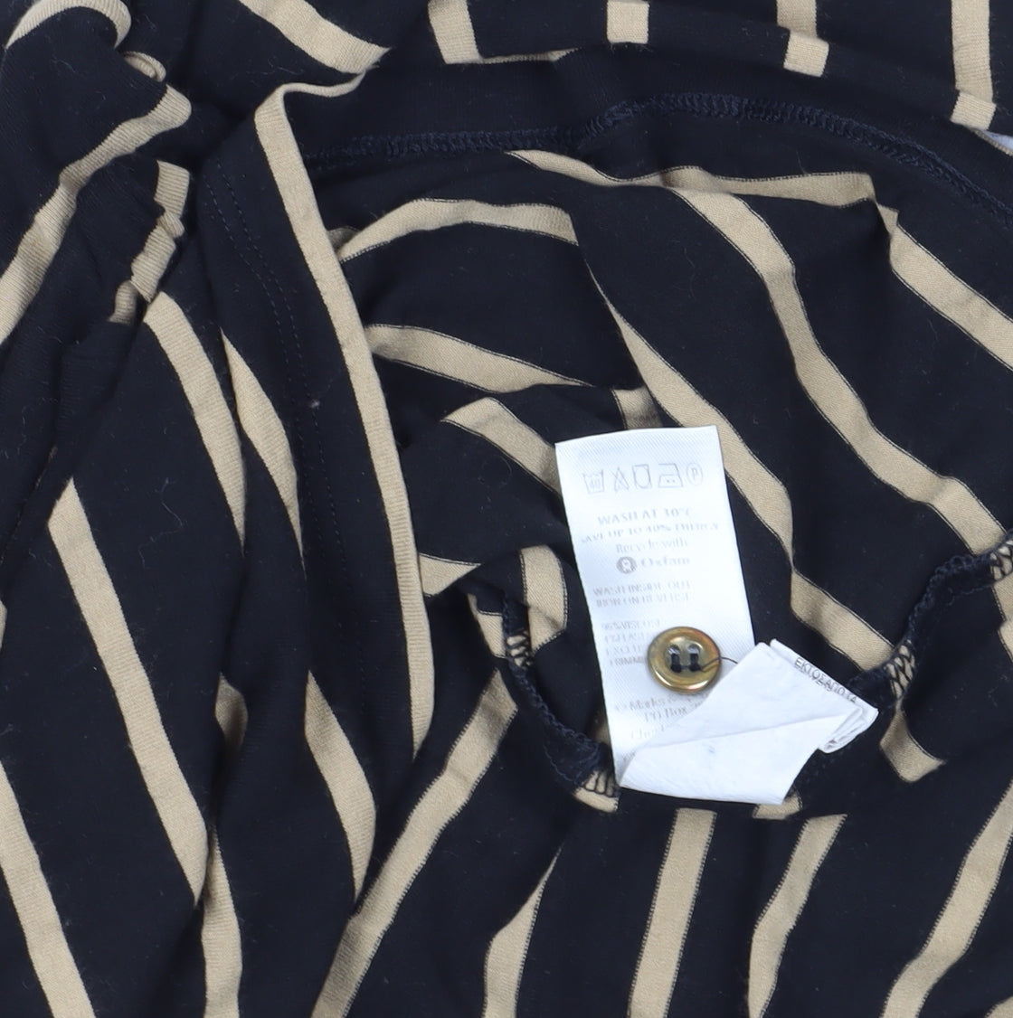 Womens UK Size 16 Marks and Spencer Black Basic T-Shirt