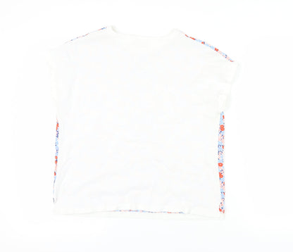 M&Co Women's Floral Cotton Sleeveless Top Size 14