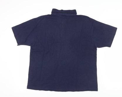 Unisex Adults UK Size L Holmewood Blue Basic Polo