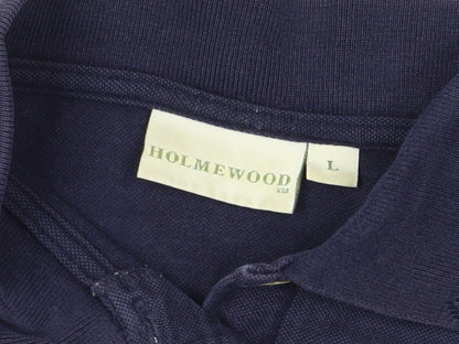Unisex Adults UK Size L Holmewood Blue Basic Polo