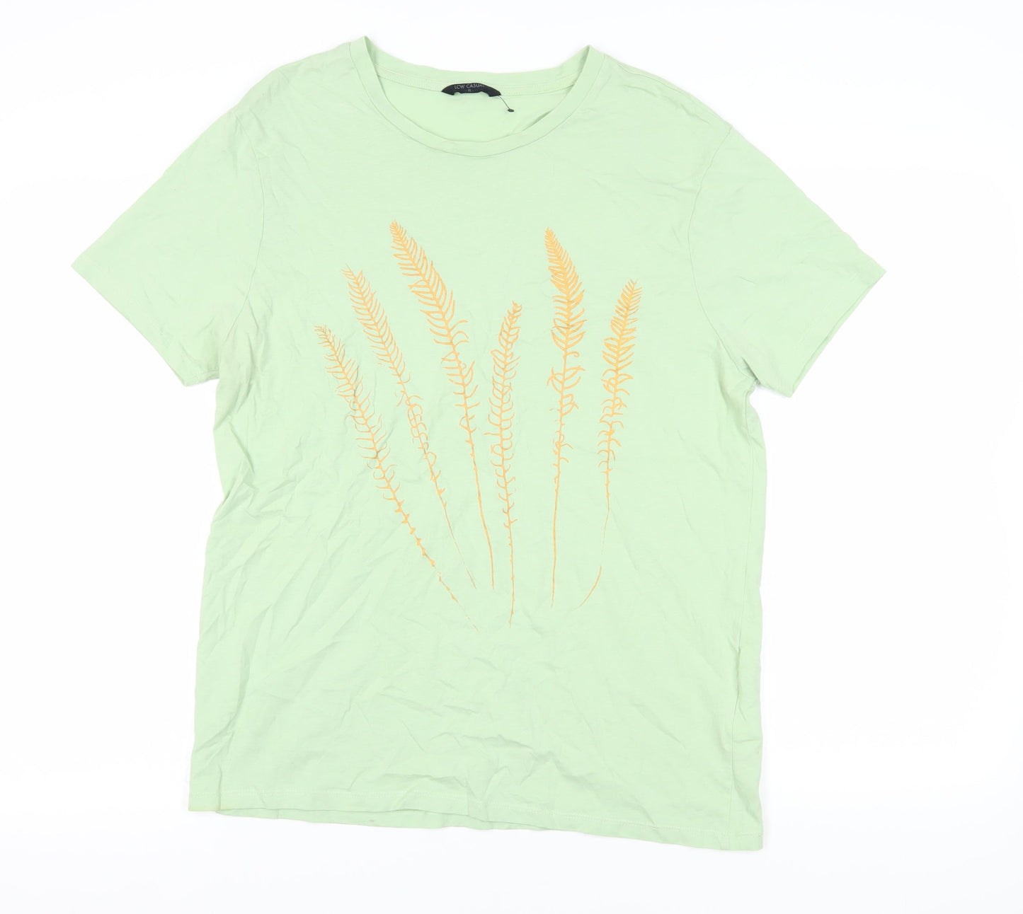 Unisex Adults UK Size XL LC Waikiki Green Basic T-Shirt