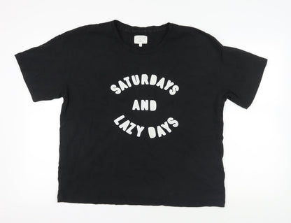 Womens UK Size 12 Next Black Basic T-Shirt