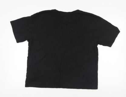 Womens UK Size 12 Next Black Basic T-Shirt