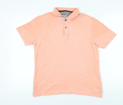 Marks and Spencer Pink Polo Shirt - Size S, Cotton